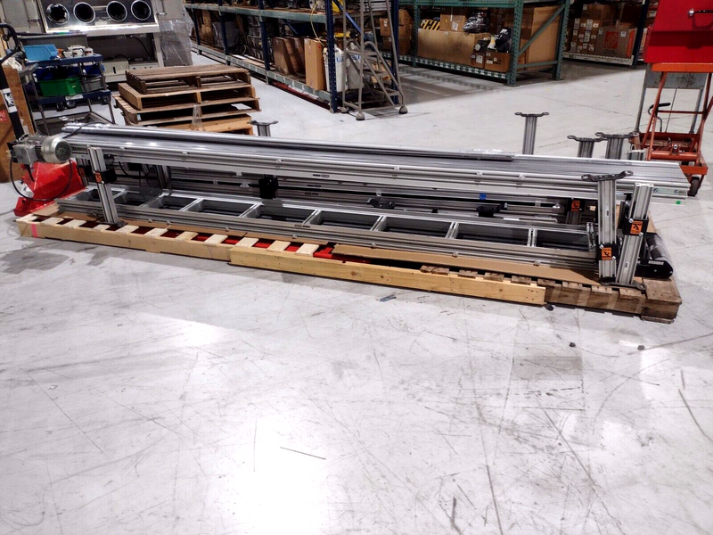 Dorner 75093054 3200 Series Flat Belt Conveyor 46' Long x 12" Wide - Maverick Industrial Sales