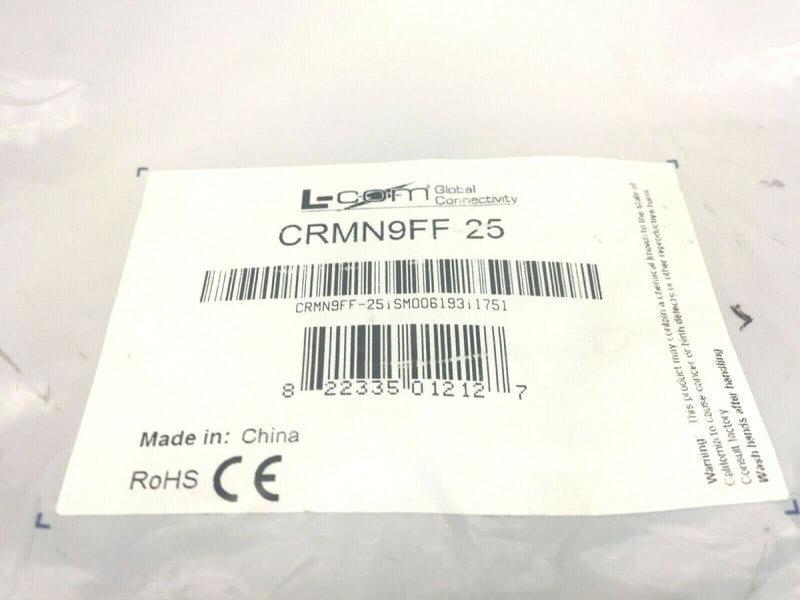 L-Com CRMN9FF-25 Molded Dual Female D-Sub Cable 25' - Maverick Industrial Sales