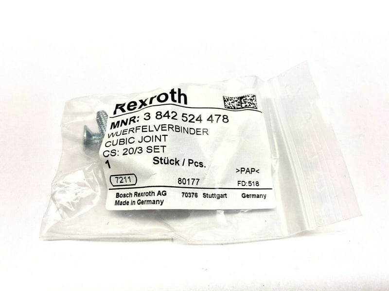 Bosch Rexroth 3842524478 Cubic Joint 20/3 Set - Maverick Industrial Sales