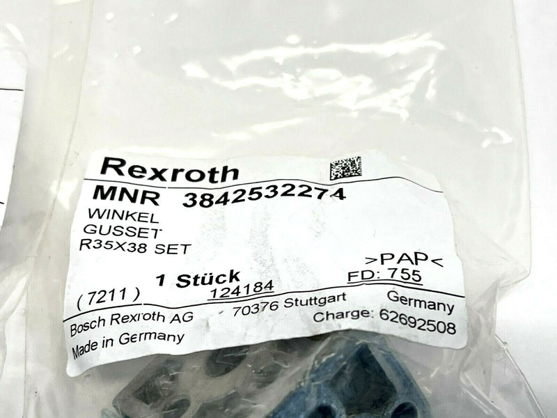 Bosch Rexroth 3842532274 Gusset R35x38 Set LOT OF 2 - Maverick Industrial Sales