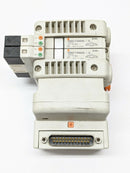 SMC VV5QC11-02C4FD0-DNS Plug-In Base DIN Rail Mount w/ 2) VQC1300N-5 - Maverick Industrial Sales