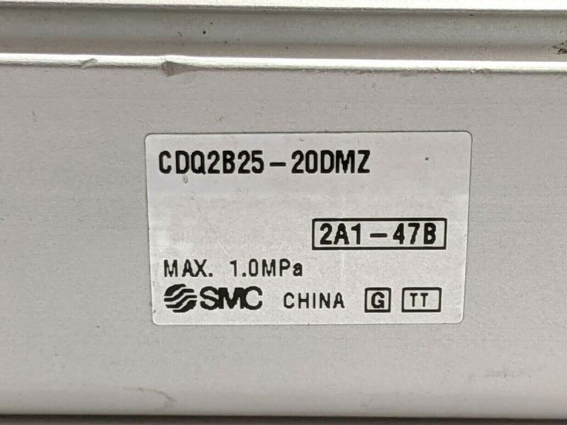 SMC CDQ2B25-20DMZ Compact Cylinder 25mm Bore 20mm Stroke - Maverick Industrial Sales