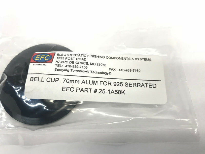 EFC Electrostatic Finish Components, 70mm Bell Cup