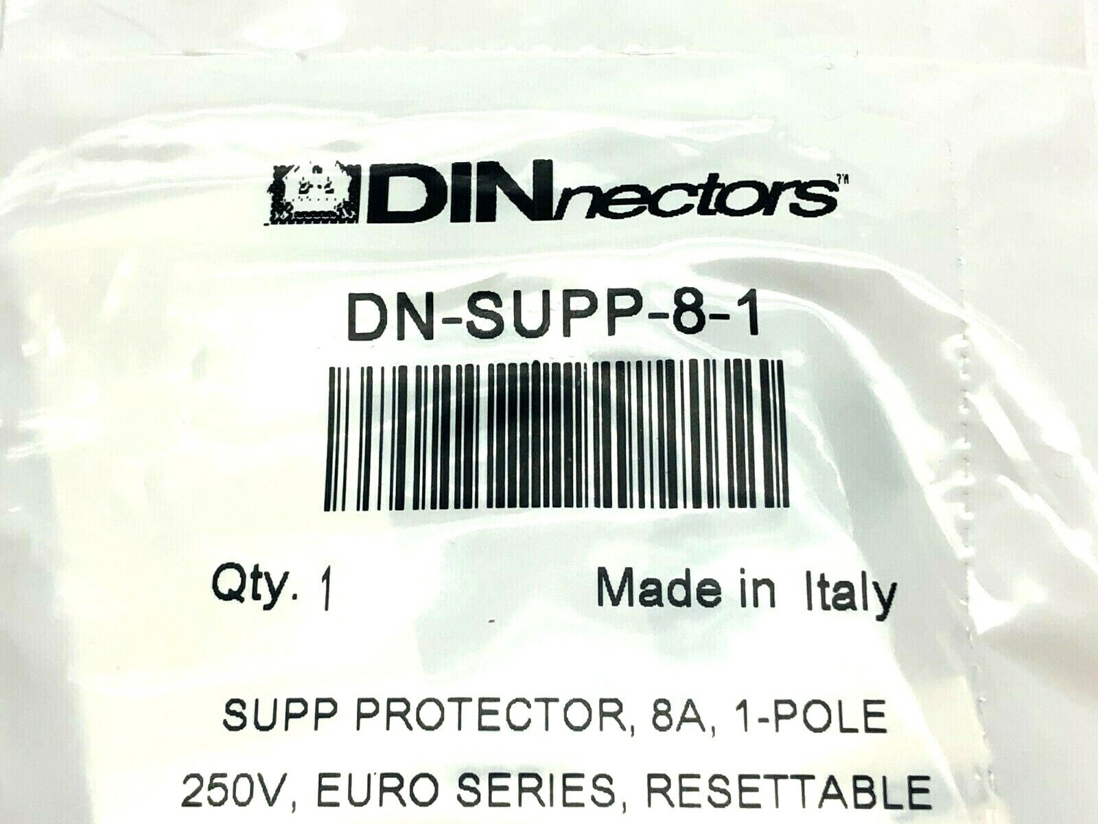 DINnector DN-SUPP-8-1 Miniature Supplementary Protector 8A 1-Pole 250V - Maverick Industrial Sales