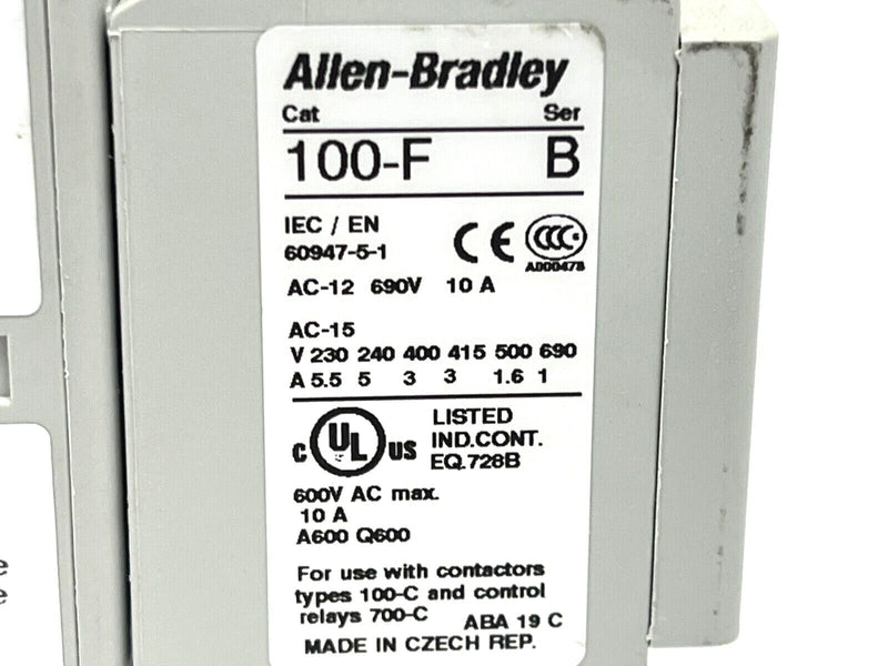 Allen Bradley 700-CF400EJ Ser A Contactor 24VDC Coil w/ 100-F Ser B - Maverick Industrial Sales