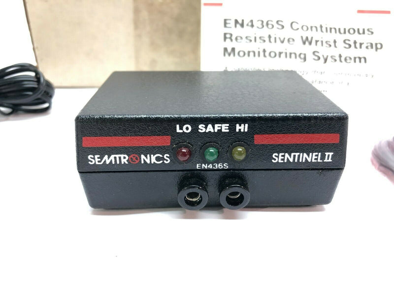 Semtronics Sentinel II ESD/GND EN436SR Resistive Wrist Strap Monitoring System - Maverick Industrial Sales