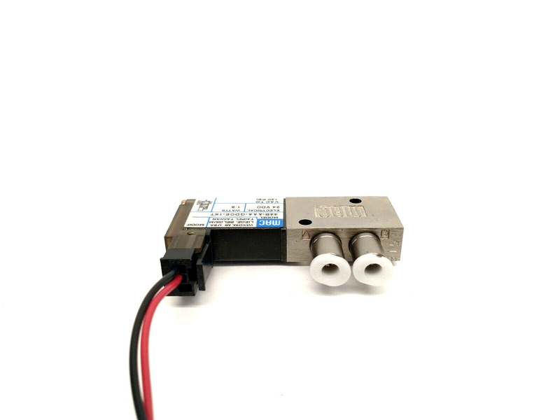 MAC Valves 44B-AAA-GDCE-1KT Solenoid Valve 24VDC 1.8W 10-32 Ports 72" Coil Leads - Maverick Industrial Sales