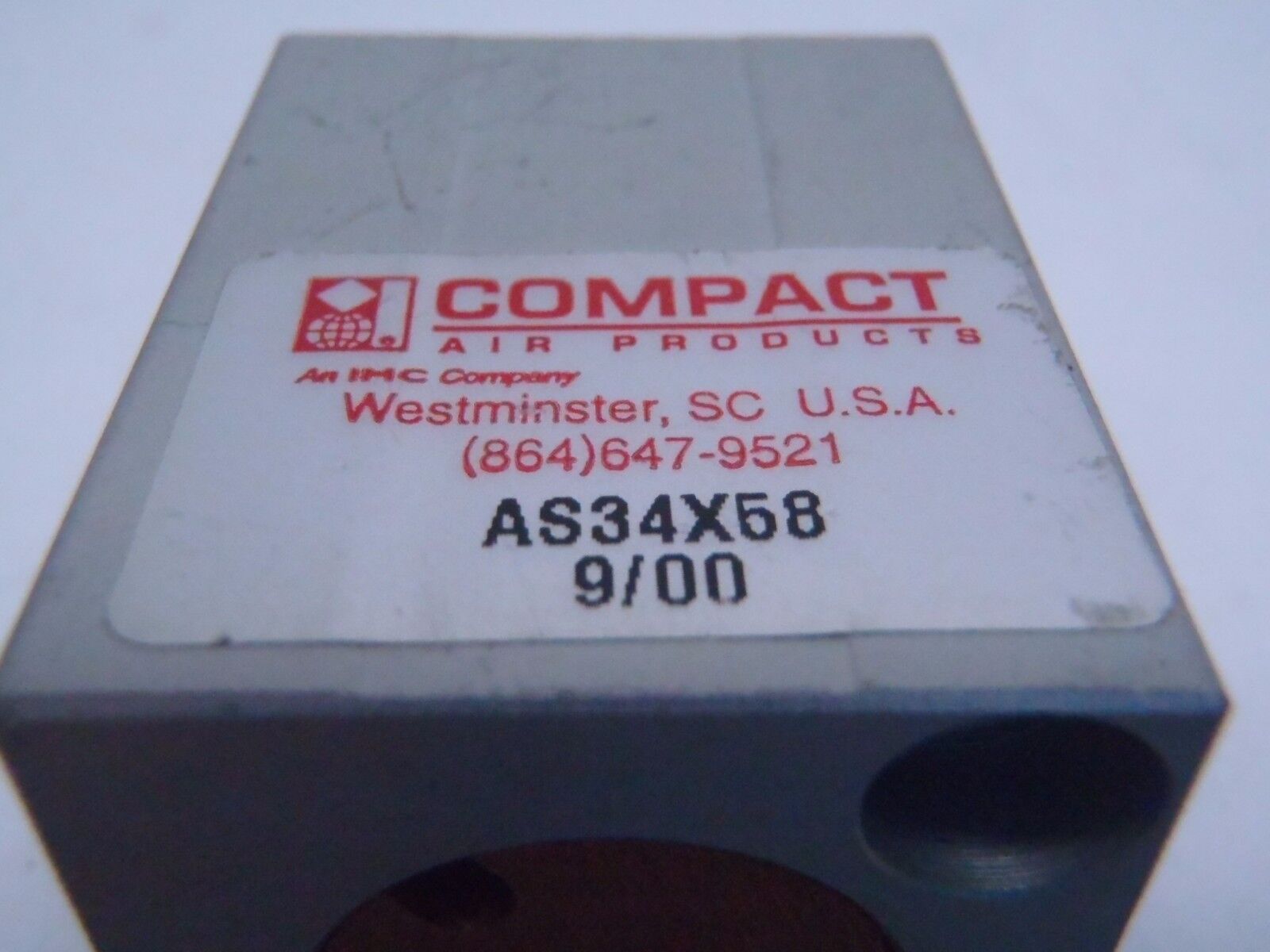 COMPACT AIR PRODUCTS AS34X58 AIR CYLINDER - Maverick Industrial Sales