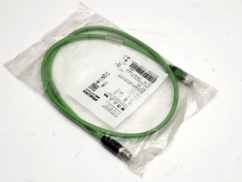 Murr Elektronik 7000-44711-7960100 Sensor Cordset M12 Male to Male RJ45 1m - Maverick Industrial Sales