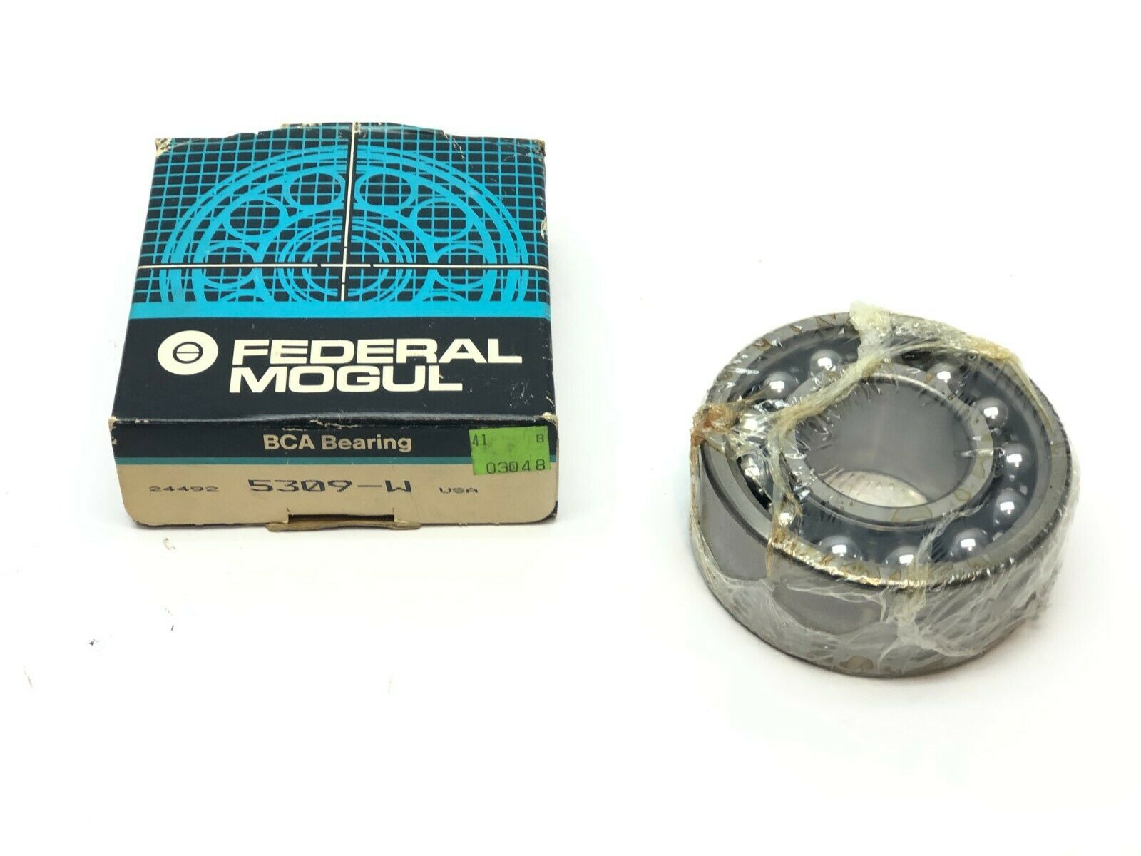 Federal Mogul 5309-W Angular Contact Double Row Ball Bearing 45mm ID 100mm OD - Maverick Industrial Sales