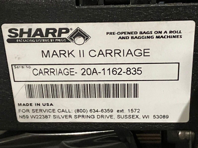 Pregis Sharp MAX 12 Bagging Machine Continuous Roll Bagger Mark II - Maverick Industrial Sales