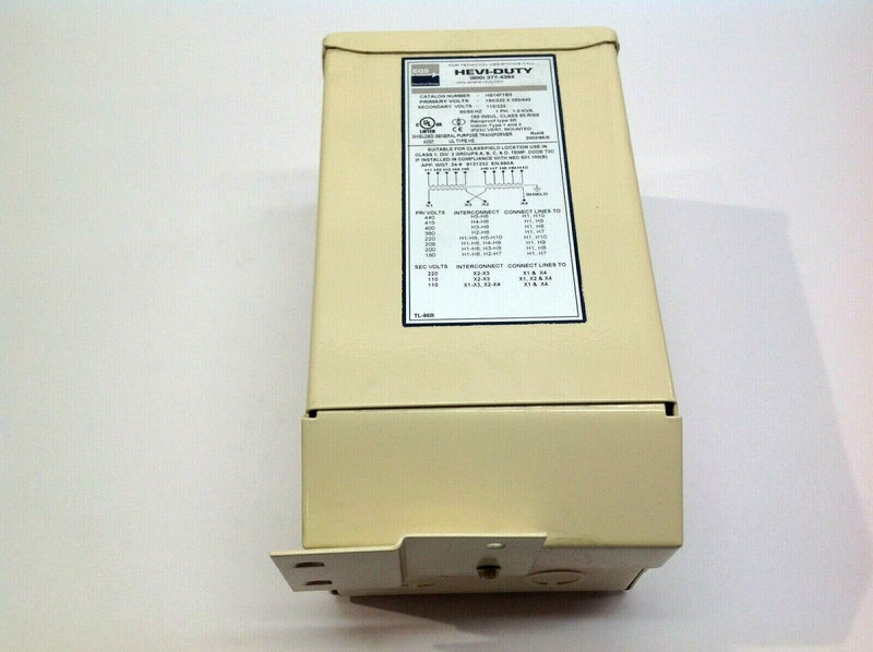 EGS Hevi-Duty HS14F1BS Single Phase Transformer 190/220 X 380/440 - Maverick Industrial Sales