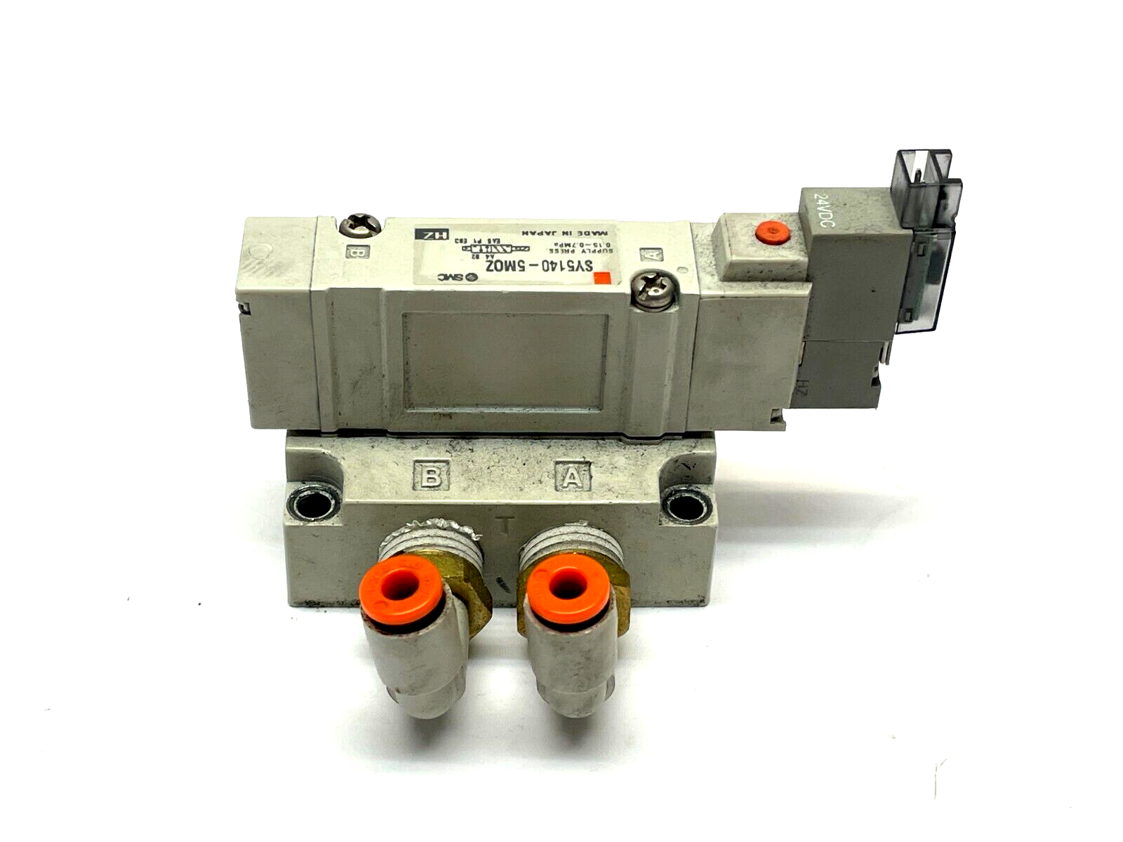 SMC SY5140-5MOZ Solenoid Valve w/ Sub Plate - Maverick Industrial Sales