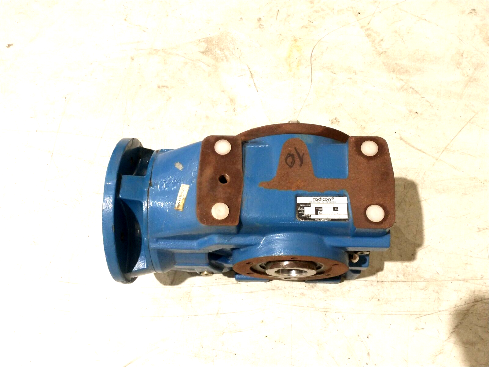 Radicon C072180.TAAT1 Helical Worm Gearbox Gear Reducer 80:1 BHQ6764-2 - Maverick Industrial Sales