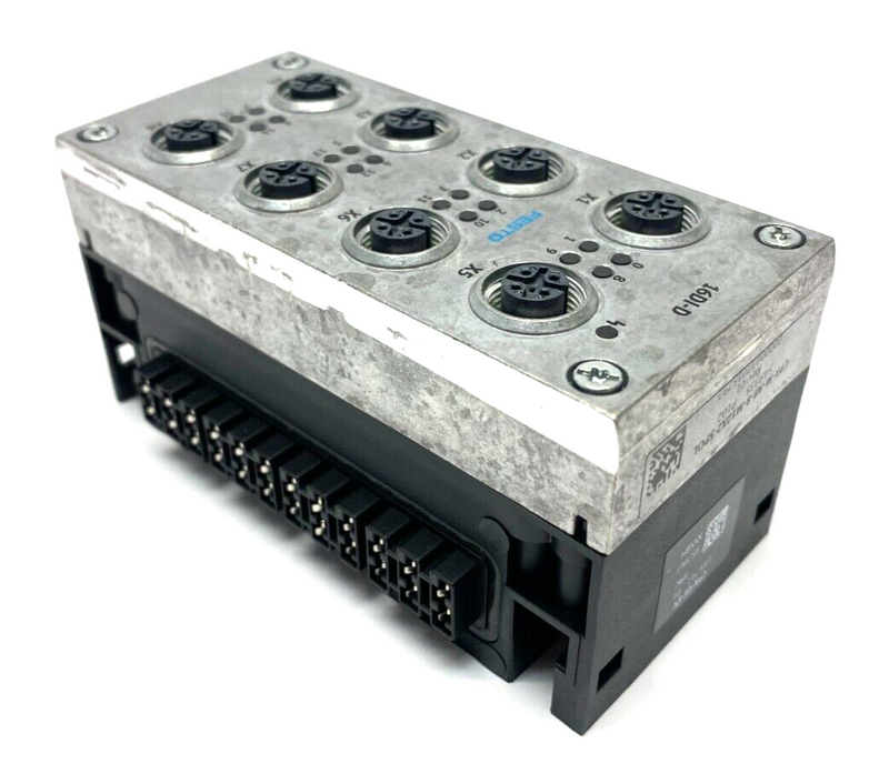 Festo CPX-M-AB-8-M12X2-5POL Manifold Block 549335 w/ CPX-GE-EV Interlink Block - Maverick Industrial Sales