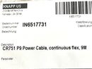 Knapp CR751 P9 Power Cable Continuous Flex 9M 100715 - Maverick Industrial Sales