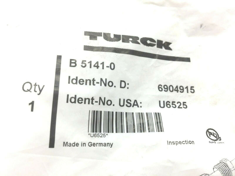 Turck B 5141-0 U6525 4 Pin Female Field Wireable Sensor Connector - Maverick Industrial Sales