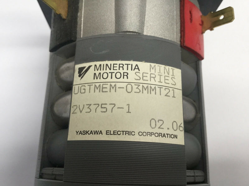 Yaskawa UGTMEM-03MMT21 Minertia Motor Mini Series 2V3757-1 02.06 - Maverick Industrial Sales