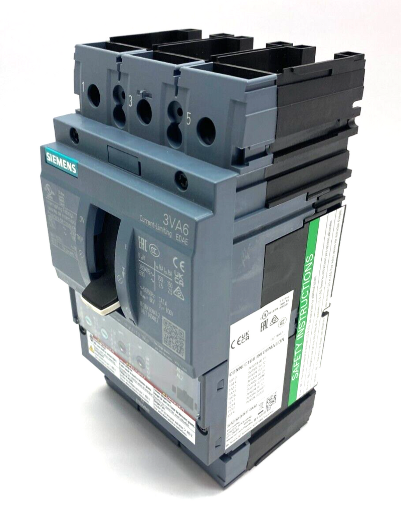 Siemens 3VA6160-0HN31-0AA0 Molded Case Circuit Breaker 3-Pole 600V Max - Maverick Industrial Sales