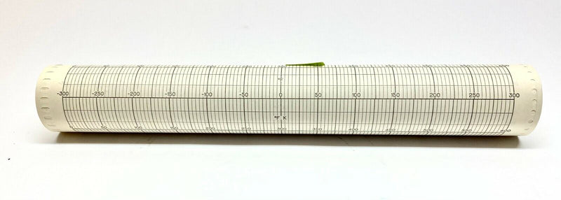 Westronics CT112528 Strip Chart Paper 12-3/8" x 100 FT Roll -300-600 Degree - Maverick Industrial Sales