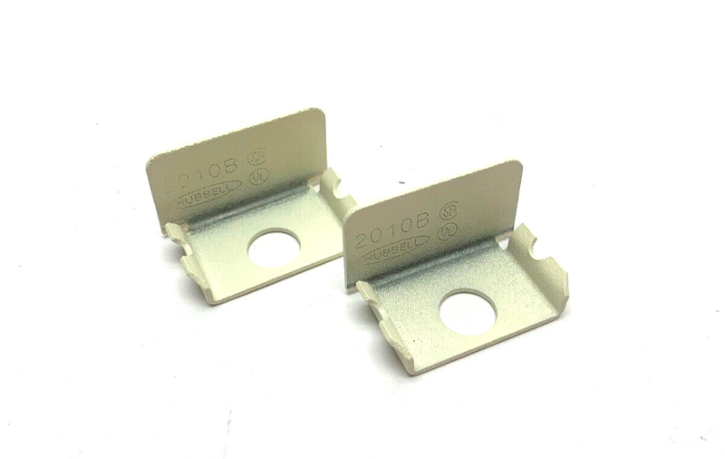 Hubbell 2010B Raceway End Cap/ End Bracket White LOT OF 2 - Maverick Industrial Sales