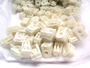 Lot of (300) White Clip Style Cable Tie Mount Vario Clip 1/2" x 1" - Maverick Industrial Sales