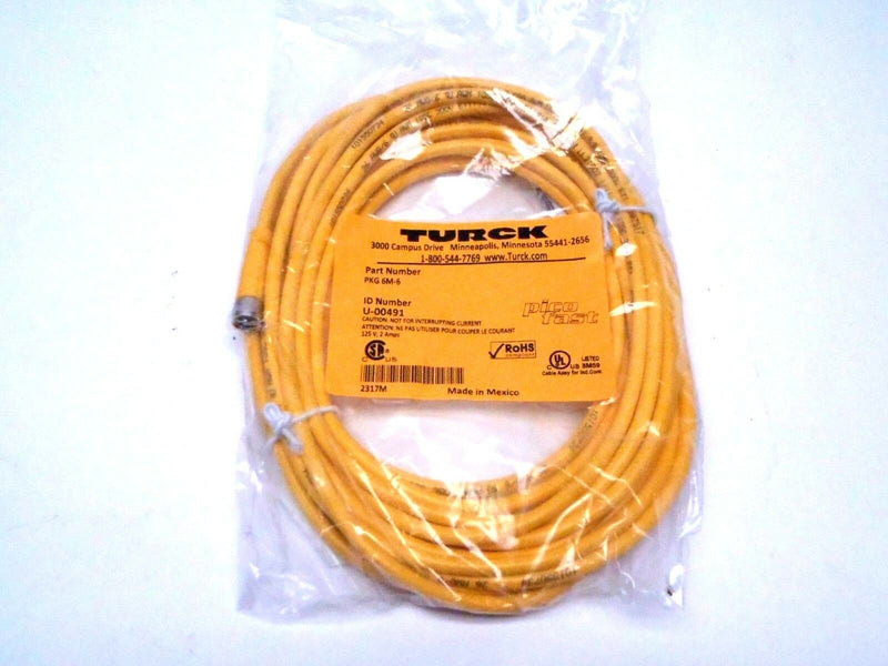 Turck U-00491 / PKG 6M-6 Pico Fast 6M Cordset - Maverick Industrial Sales