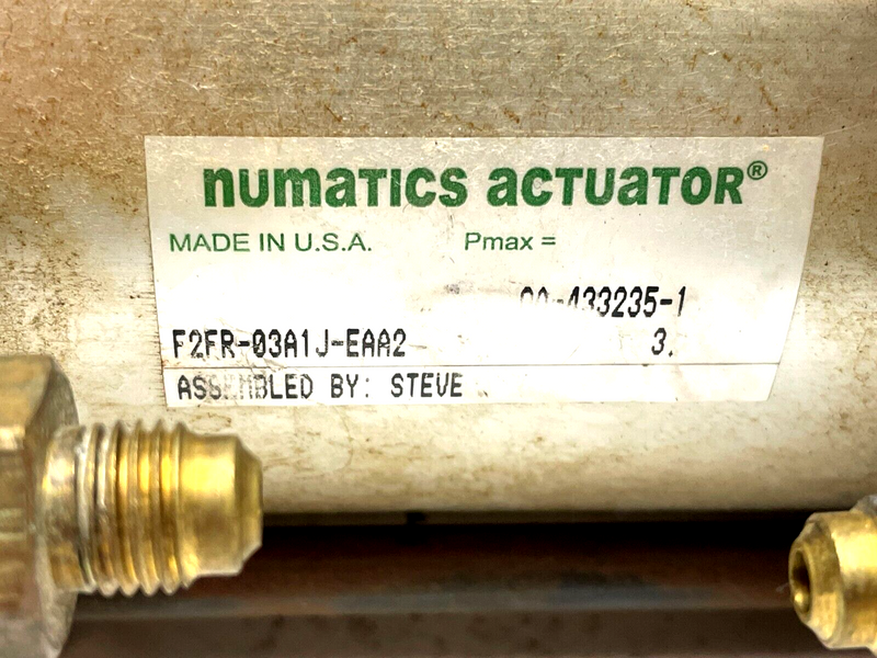 Numatics F2FR-03A1J-EAA2 Pneumatic Cylinder - Maverick Industrial Sales