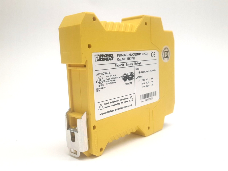 Phoenix Contact PSR-SCP-24UC/ESM4/2X1/1X2 Safety Relay 24V MISSING CONNECTORS - Maverick Industrial Sales