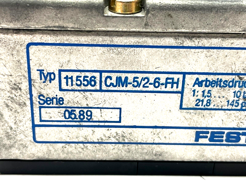 Festo CJM-5/2-6-FH Solenoid Valve 11556 - Maverick Industrial Sales