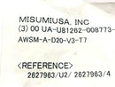 MiSUMi AWSM-A-D20-V3-T7 Precision Metal Washer OD 20mm ID 3mm - Maverick Industrial Sales