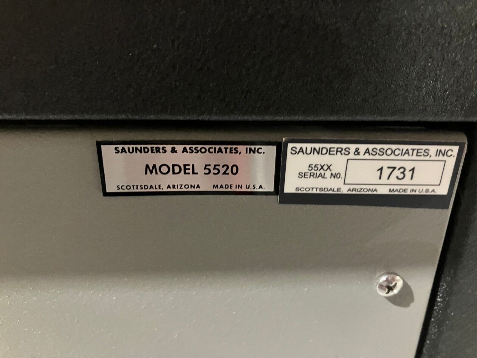 Saunders & Associates 5520B Oscillator Plating System - Maverick Industrial Sales