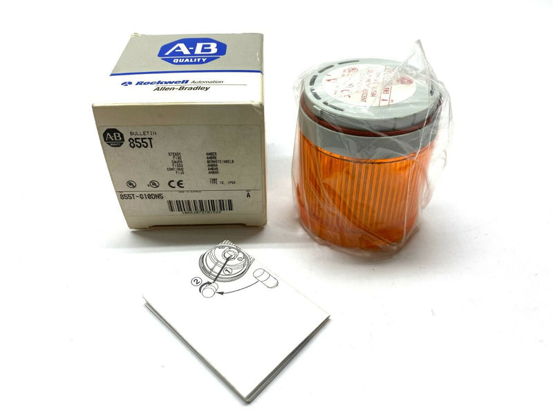 Allen Bradley 855T-G10DN5 Steady Amber Incandescent Stack Light - Maverick Industrial Sales