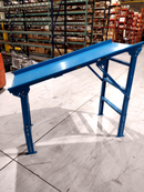 Hytrol Blue Chute 5FT 10IN Length 30 Inch Width Height 53IN / 34IN, 2.5IN Rails - Maverick Industrial Sales