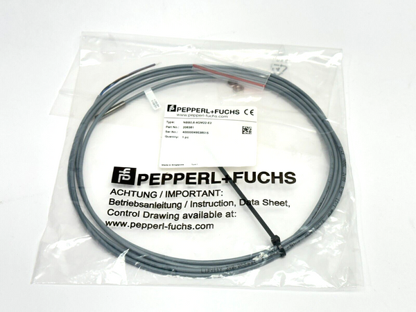 Pepperl+Fuchs NBB0,6-4GM22-E2 Inductive Sensor PNP 2m 206381 - Maverick Industrial Sales