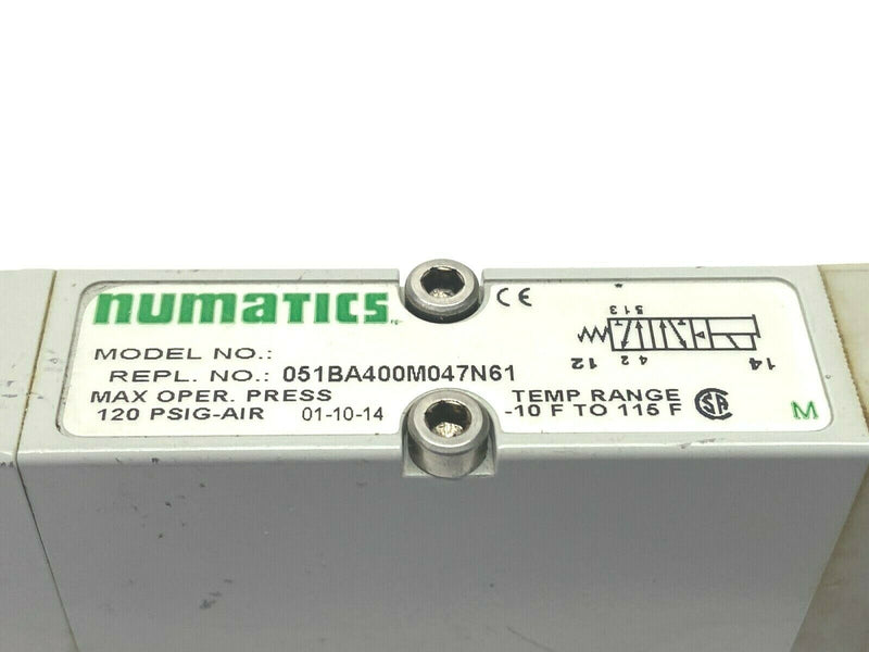 Numatics 051BA400M047N61 Solenoid Valve On C1 Casing Manifold - Maverick Industrial Sales