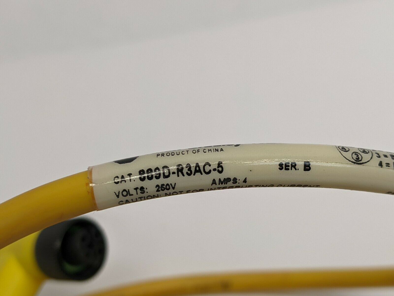 Allen Bradley 889D-R3AC-5 Ser B Right Angle 3-Pin Female Cordset - Maverick Industrial Sales