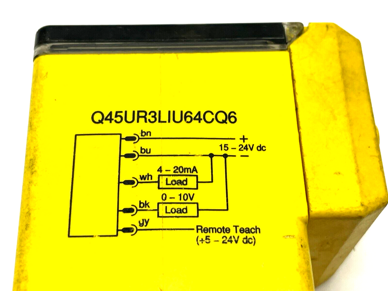 Banner Q45UR3LIU64CQ6 Remote Transducer Ultrasonic Sensor 53014 - Maverick Industrial Sales