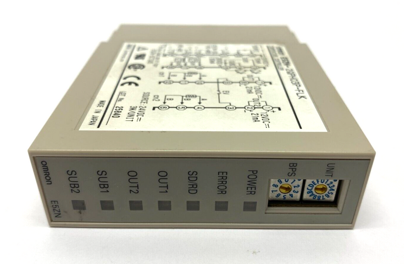 Omron E5ZN-2QPH03P-FLK Temperature Control Module w/ E5ZN-SCT18S-500 Base Module - Maverick Industrial Sales