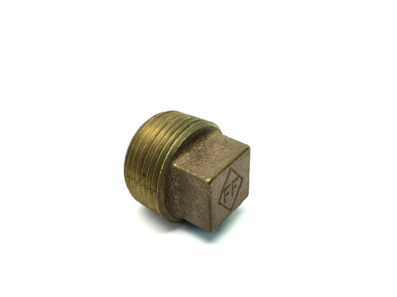 FF Squared Head Pipe Plug Rough Brass 1" - Maverick Industrial Sales