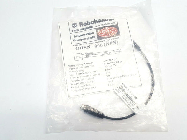 Destaco Robohand OHSN-006 (NPN) Proximity Sensor - Maverick Industrial Sales