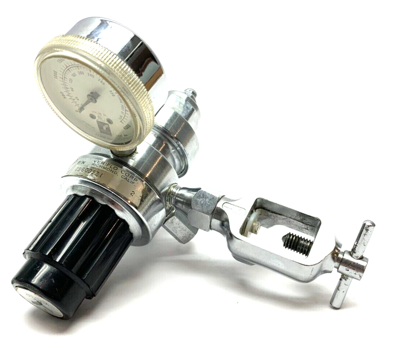 Veriflo Corp. 19600521 Gas Regulator w/Veriflo U.S. Guage 32939 and Pin Yoke - Maverick Industrial Sales