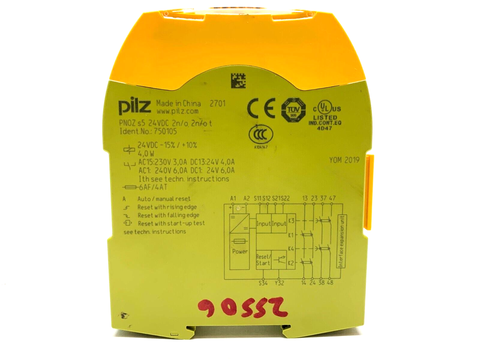 Pilz PNOZ s5 24VDC 2n/o 2n/ot Sigma Safety Relay 750105 NO TERMINAL CONNECTORS - Maverick Industrial Sales