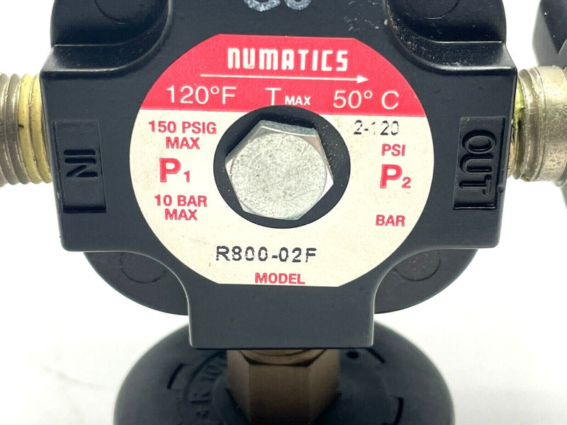 Numatics R800-02F Precision Regulator 1/4" NPT w/ Gauge - Maverick Industrial Sales