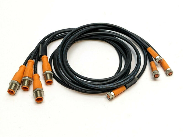 ifm EVC217 Connection Cable VDOGF030MSS0001H03STGH030MSS LOT OF 4 - Maverick Industrial Sales