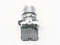 Allen Bradley 800FMLG7 Guarded Metal Momentary Push Button White w/ 800F-X10 - Maverick Industrial Sales