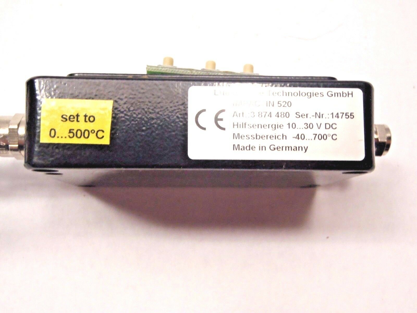 imusam専用ページ Does Not Apply | LUMASENSE PYROMETER IMPAC IN 520 INFRARED