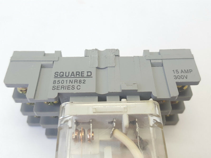 Square D 8501KUD12P14V53 Relay w/8501NR82 Series C Base - Maverick Industrial Sales