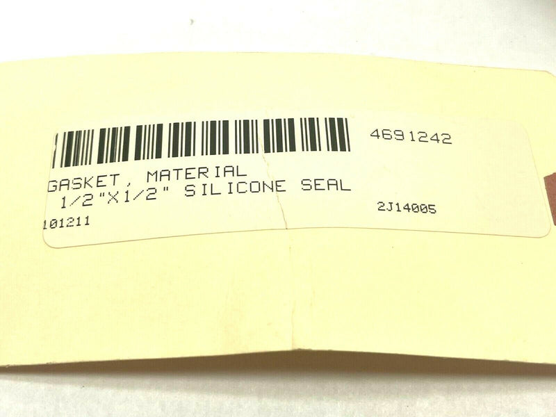 Silicone Seal Gasket 1/2" x 1/2" 45ft Length - Maverick Industrial Sales