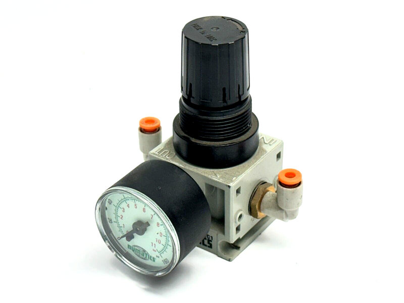 Numatics R14R-02 FlexiBlok Relieving Regulator 1/4" NPTF 40 SCFM 250 PSI - Maverick Industrial Sales